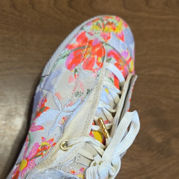 Converse Floral Canvas Sneakers Women's Size 7.5 Pink White - Picture 9 of 16